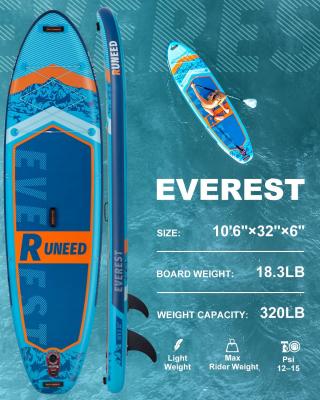 Надувная SUP-доска RUNEED EVEREST SUP 10'6" 320x81x15 см, полный комплект
