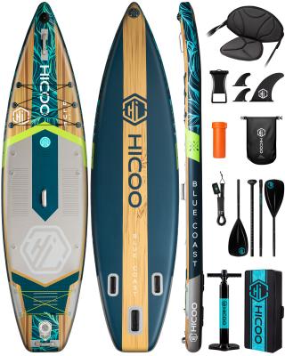 Надувная SUP-доска HICOO Blue Coast 11' 335x86x15 см, полный комплект PRO