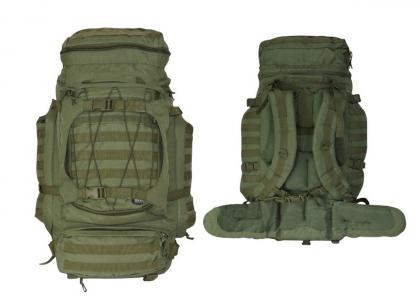 Большой тактический рюкзак Yakeda 19780 из полиэстера 1000D объем 90 литров. Цвет Зеленый (Хаки)