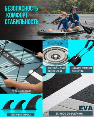 Надувная SUP-доска MYBOAT WIND RUNNER GREEN 10'6" 320х89х15см, PRO комплект