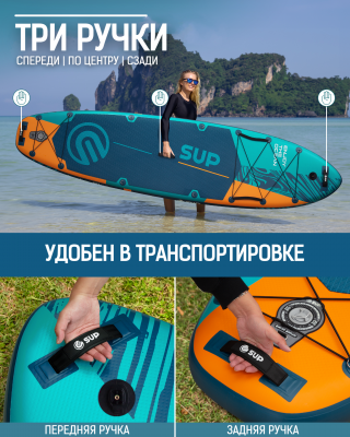 Надувная двухслойная SUP-доска E-SUP ARUBA 11'6" 350-86-15 см