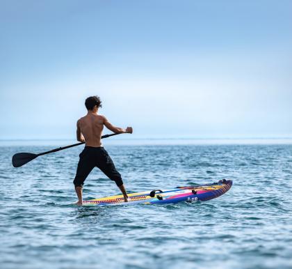 Надувная двухслойная SUP-доска E-SUP ENCOUNTER RAINBOW 12'6" 384-71-15 см