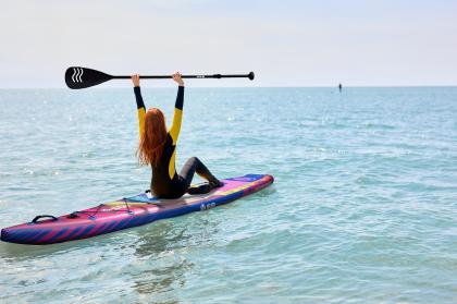 Надувная двухслойная SUP-доска E-SUP ENCOUNTER RAINBOW 12'6" 384-71-15 см