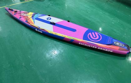 Надувная двухслойная SUP-доска E-SUP ENCOUNTER RAINBOW 12'6" 384-71-15 см