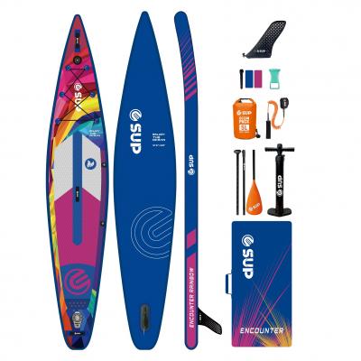 Надувная двухслойная SUP-доска E-SUP ENCOUNTER RAINBOW 12'6" 384-71-15 см