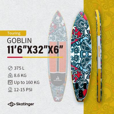 Надувная двухслойная SUP-доска SKATINGER GOBLIN 11'6"x32"x6" 350*81*15CM