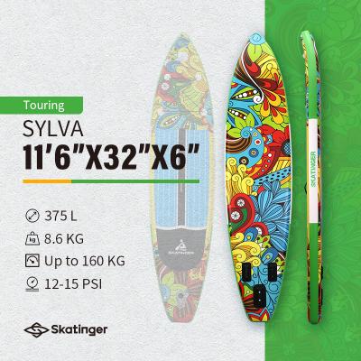  Надувная двухслойная SUP-доска SKATINGER SYLVA 11'6"x32"x6" 350*81*15CM