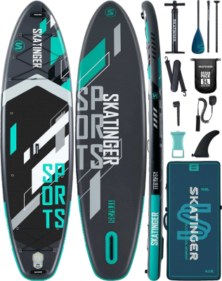 Надувная двухслойная SUP-доска SKATINGER SPORTS 11'6"x35"x6" 350*88*15CM 